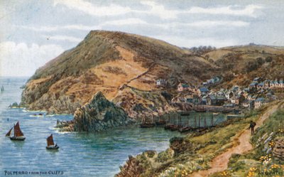 Polperro, vanaf de kliffen door Alfred Robert Quinton